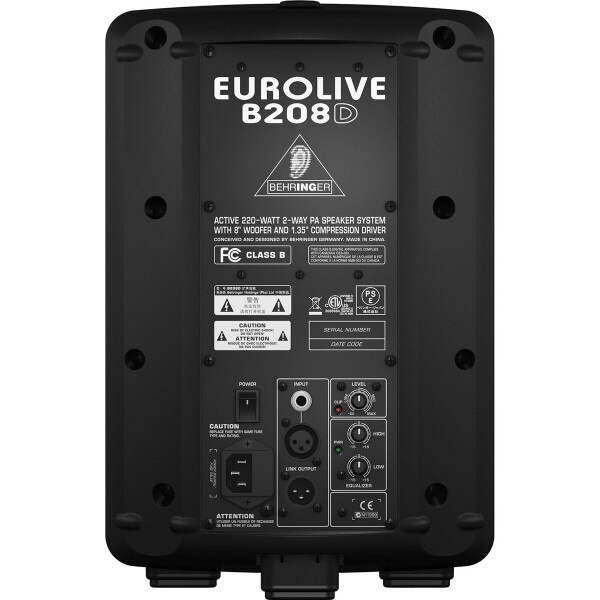 Behringer B208D Eurolive Active 220W 8" 2Way PA Speaker